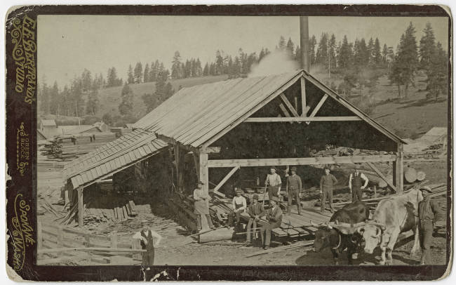 Rockford's first mill, Rockford Washington, circa 1879 - Rockford